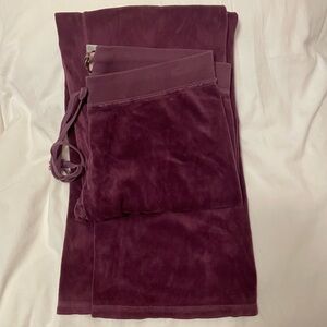 Original Juicy Couture Velour Track Pants Purple